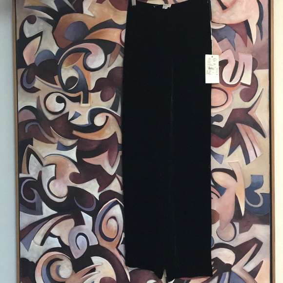 Black velvet Armani pants